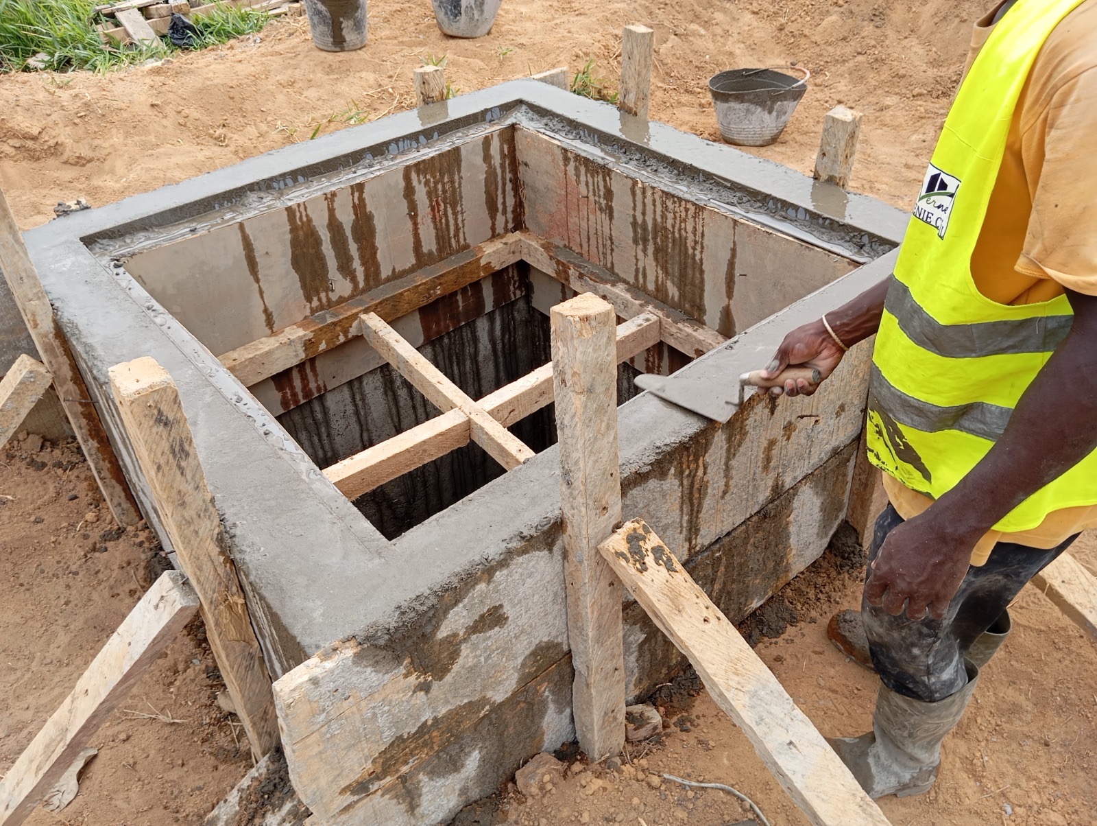 Chantier VERNET - Construction de regard en maçonnerie